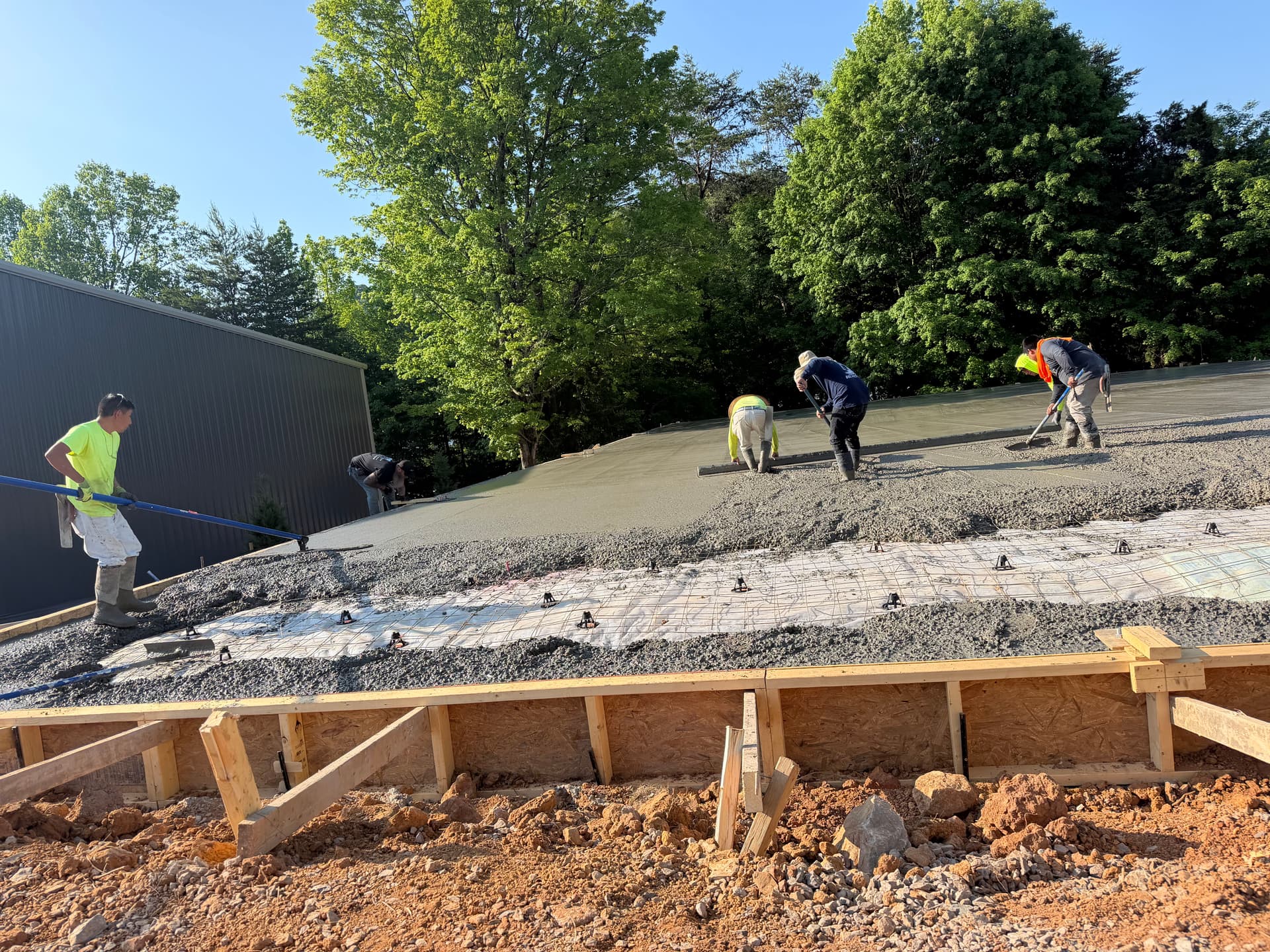 Gallery photos for 60x100 Concrete Slab Pour in North Knoxville Done Right: Image #2