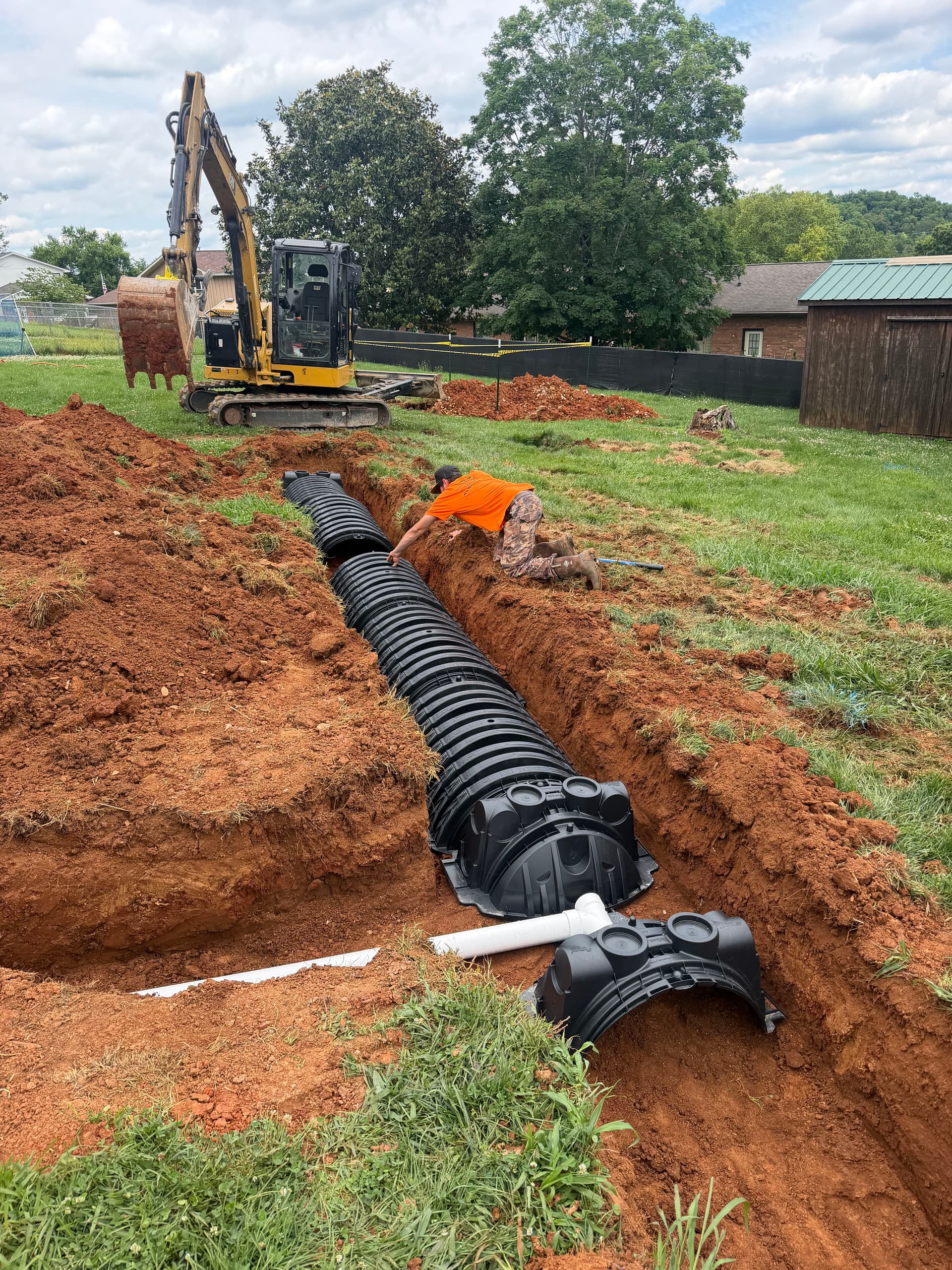 Failing 1980s Drain Field Replaced With Infiltrator Chamber System in Seymour Tennessee image