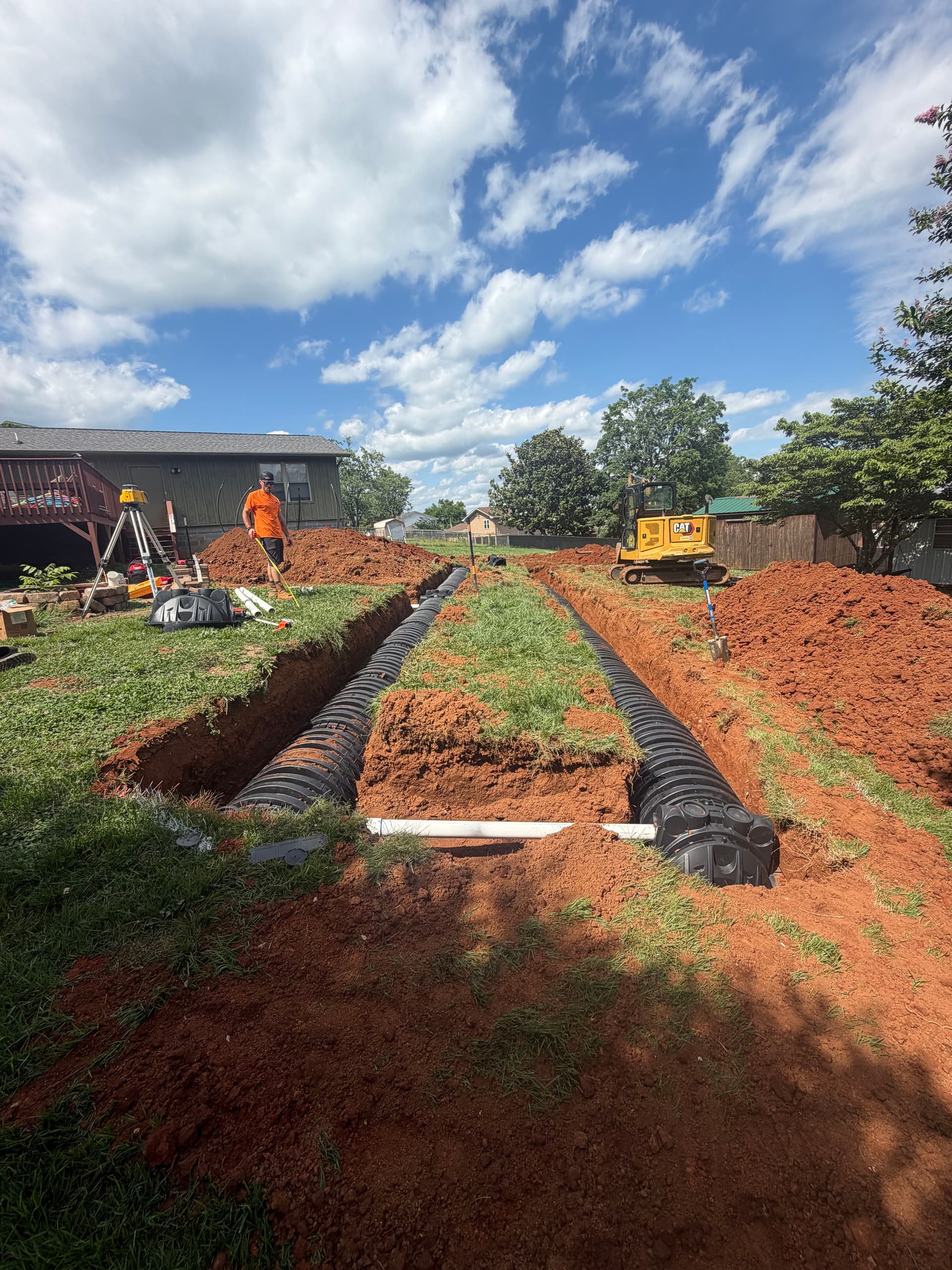 Gallery photos for Failing 1980s Drain Field Replaced With Infiltrator Chamber System in Seymour Tennessee: Image #3